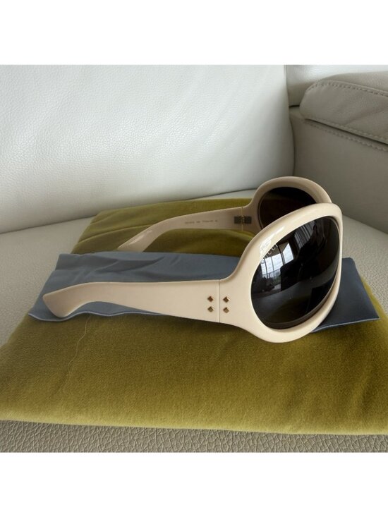 NEW GUCCI White Brown Unisex Angular Mask 1381 Chunky Bold Gg1381S Sunglasses main image 7